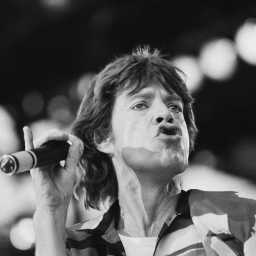 Rolling Stones in concert: Mick Jagger in De Kuip (Rotterdam NL), 2 June 1982. Photo by Marcel Antonisse (Anefo)